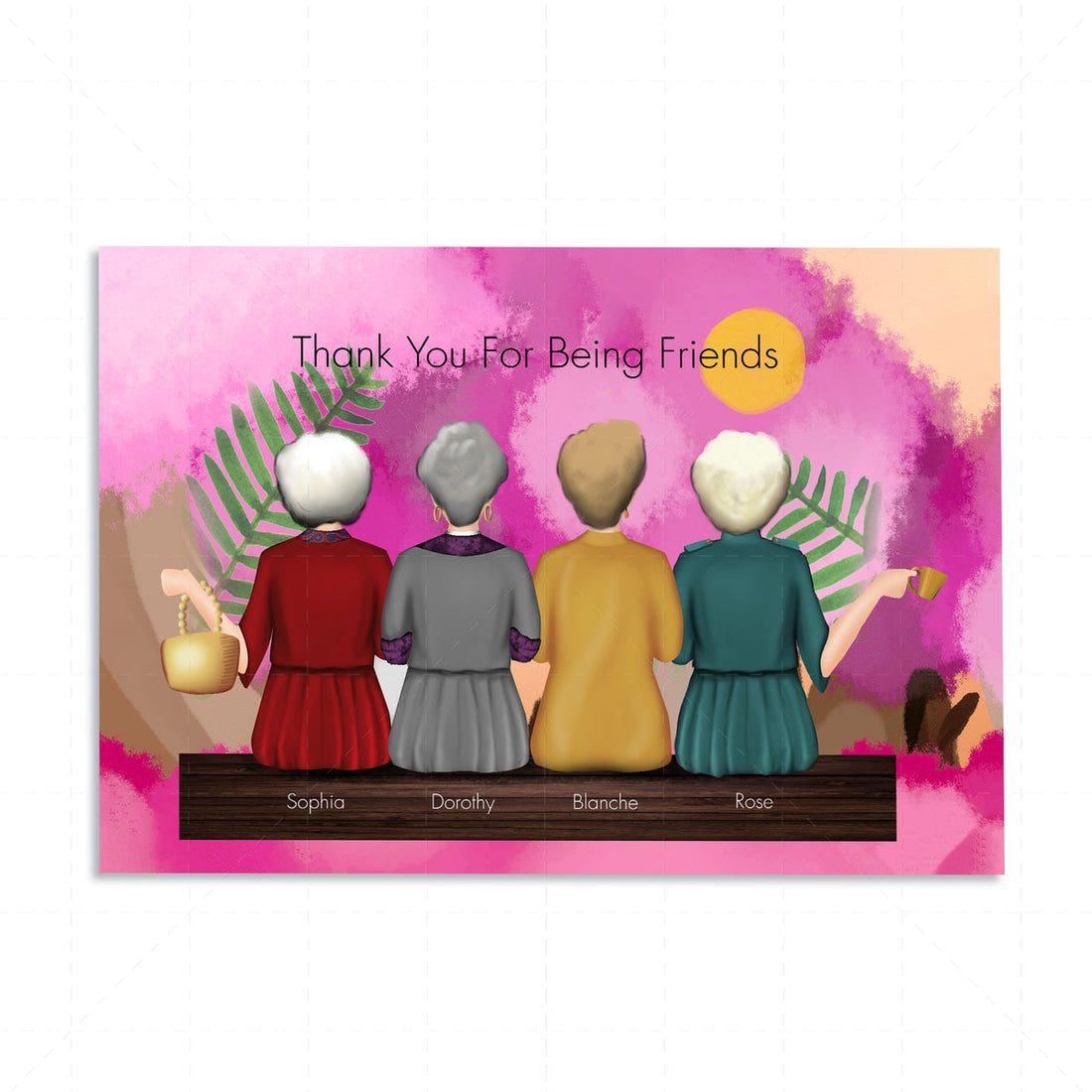 Customized Digital File - Thank You For Being Friends