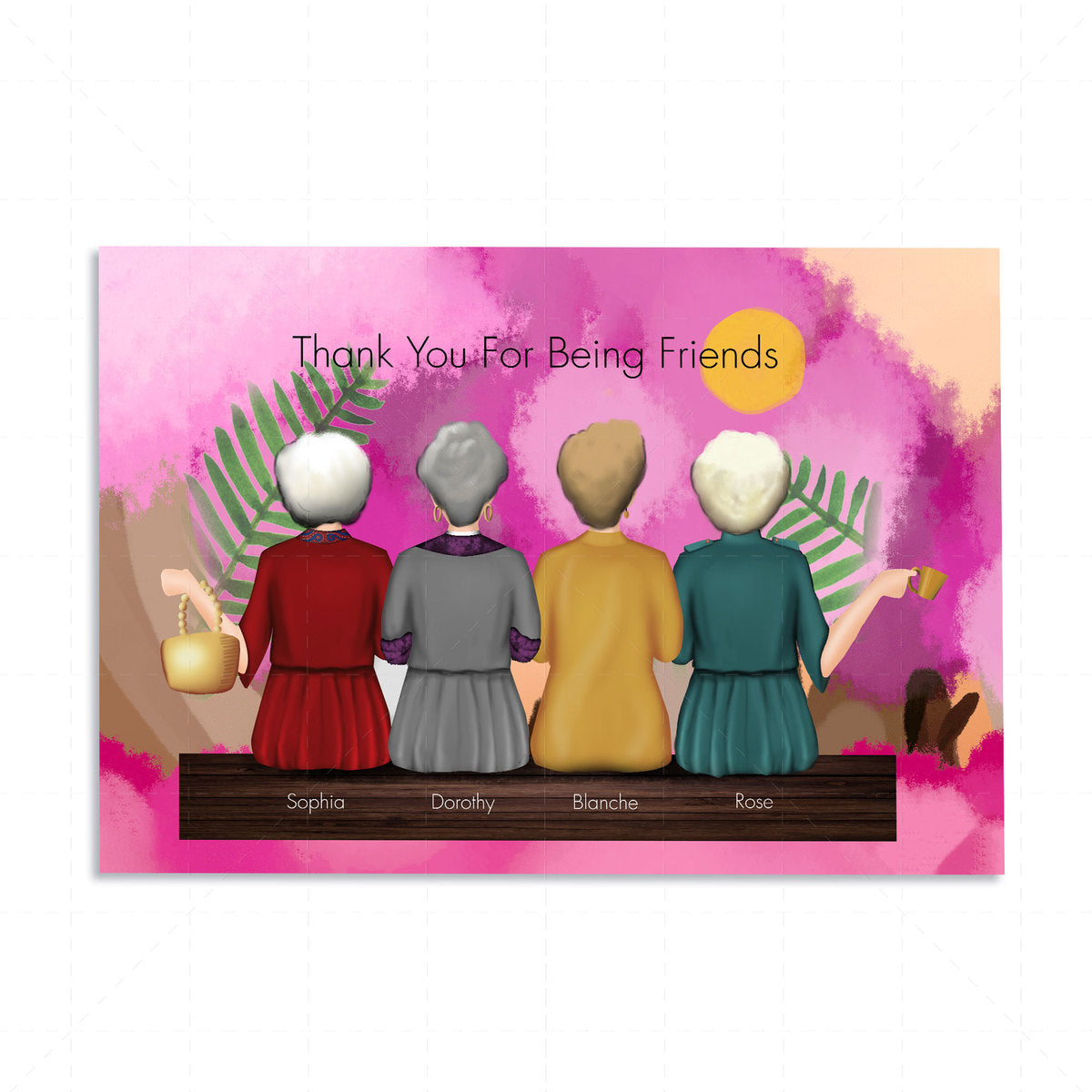 Customized Digital File - Thank You For Being Friends