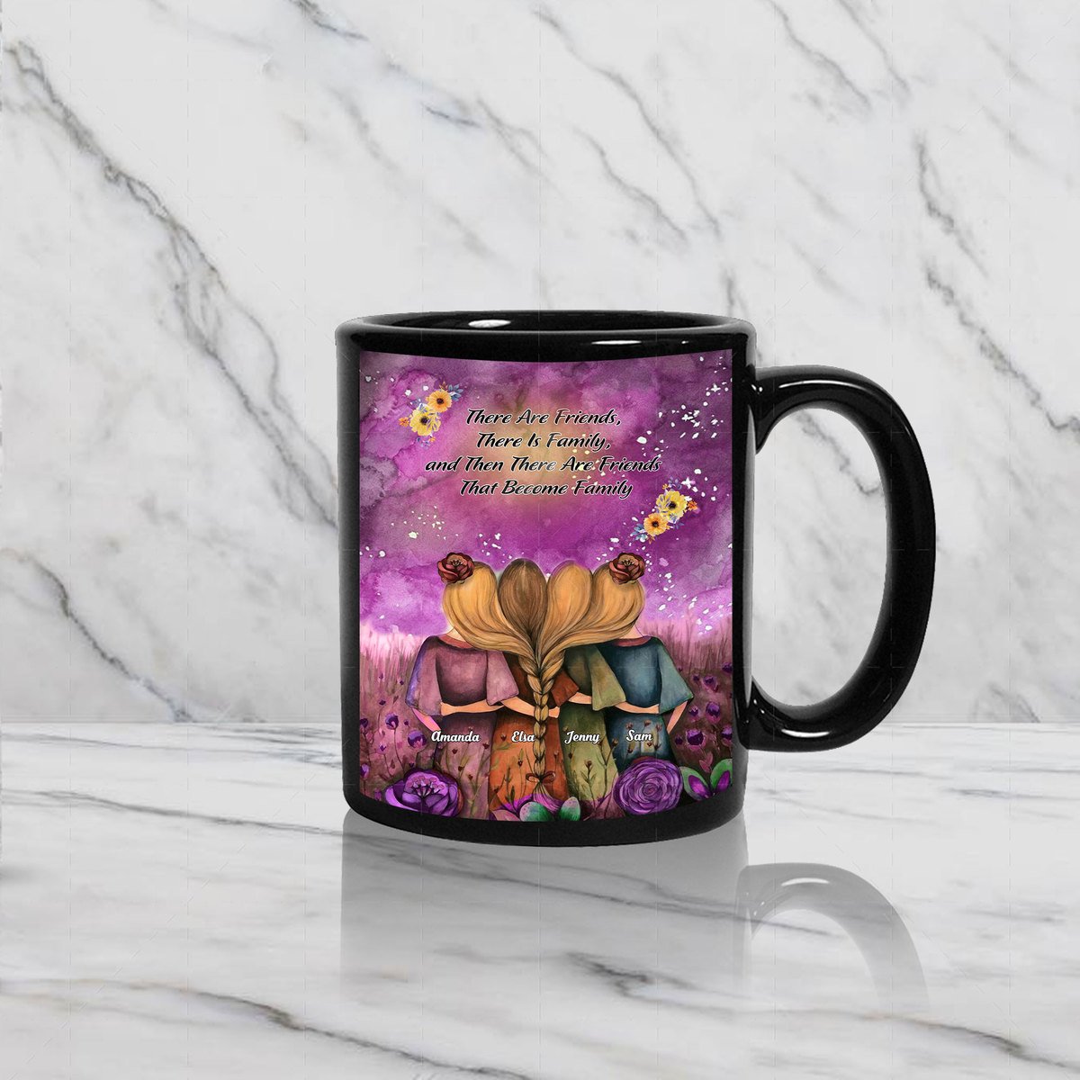 Personalized Mug - There Are Friends, There Is Family, and Then There Are Friends That Become Family