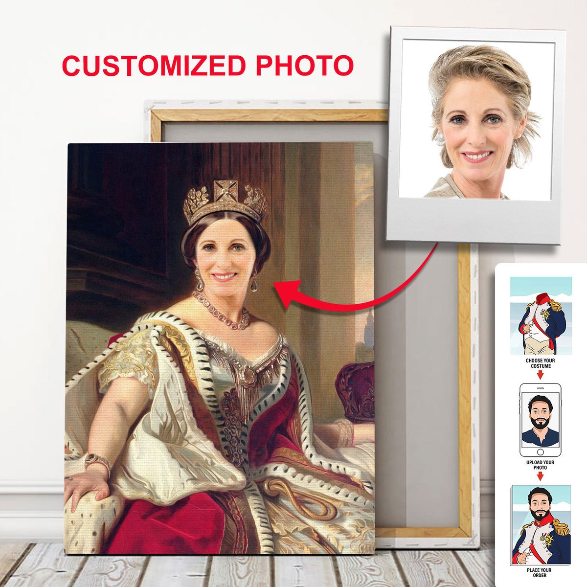 Personalized Canvas Queen Victoria