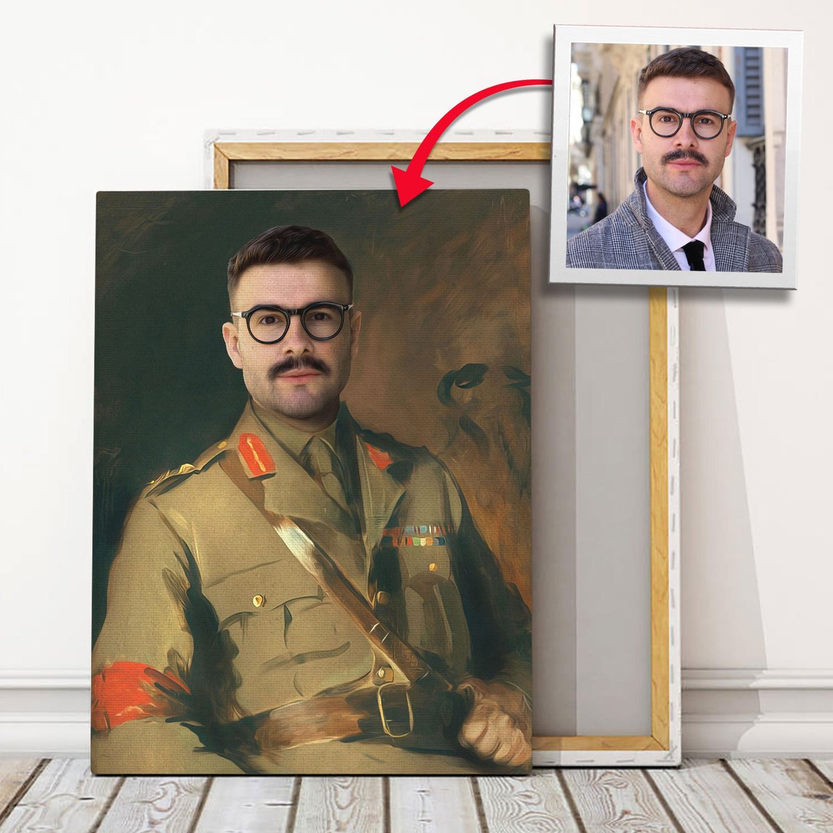 Personalized Canvas Major General Sir Harold Walker