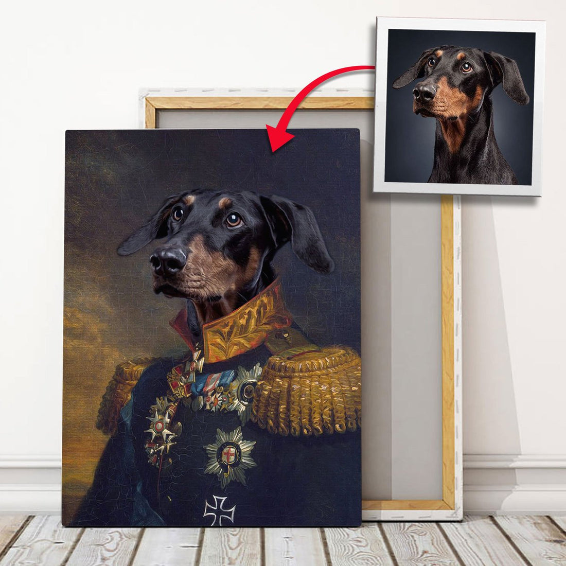 Customized Pet Photo Canvas - King Leopold I of Belgium