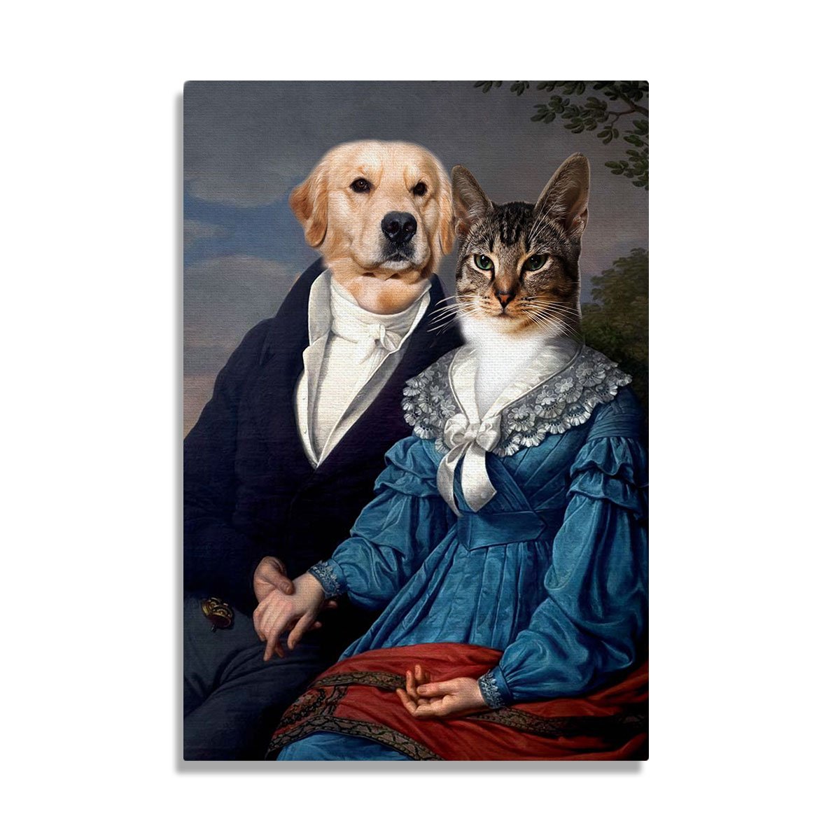 Two Pets Portrait Royal - Custom Pet Canvas