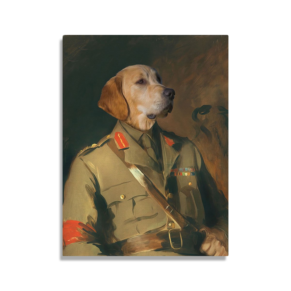 Customized Pet Photo Canvas - Major General Sir Harold Walker
