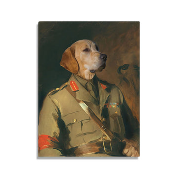Customized Pet Photo Canvas - Major General Sir Harold Walker
