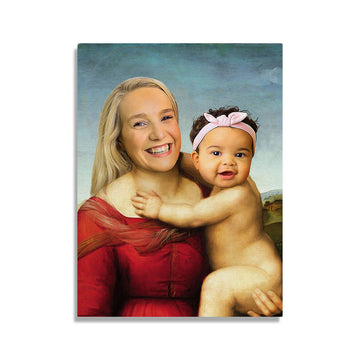 Personalized Canvas Small Cowper Madonna Renaissance