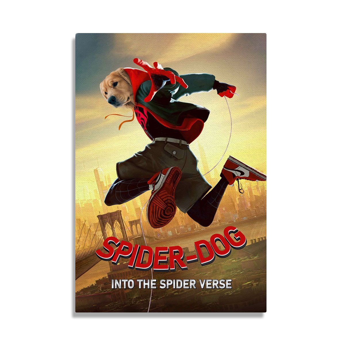 Customized Pet Canvas - Spider Dog Into The Spider Verse Single