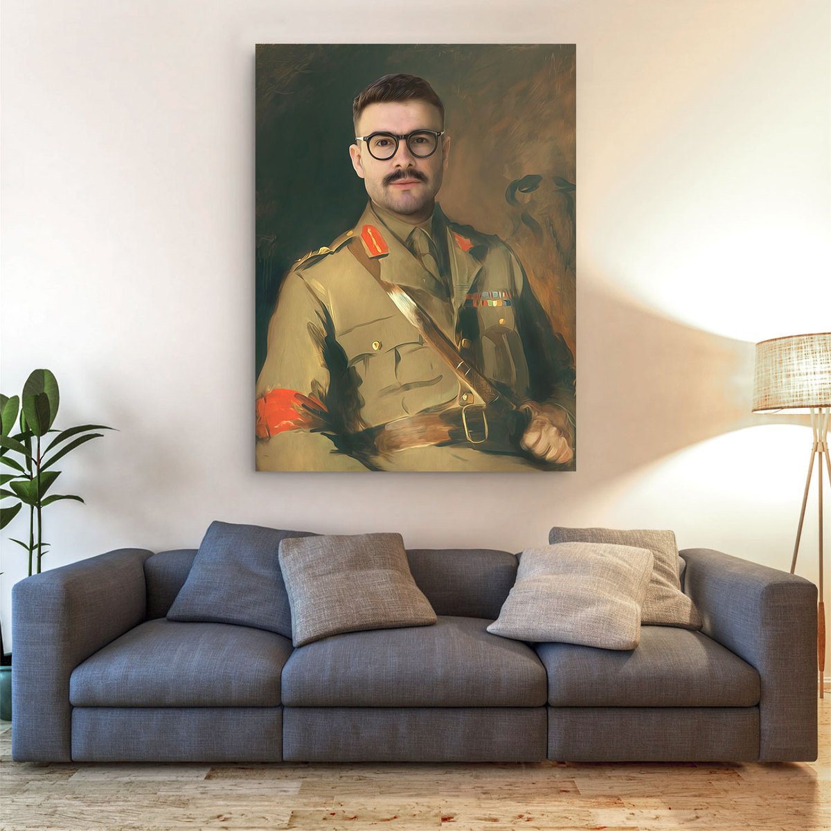 Personalized Canvas Major General Sir Harold Walker