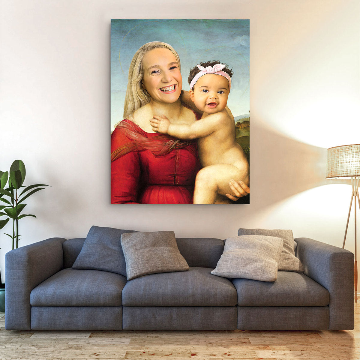 Personalized Canvas Small Cowper Madonna Renaissance