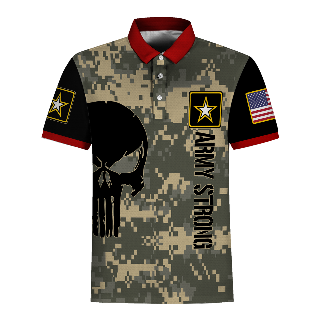 Customspig Polo Shirt US Army What Is A Click In The Army Us Army Retired Phonetic Military Alphabet 3D Apparel