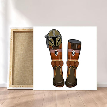 Customized Canvas Poster Wall Art Mando Boots Style