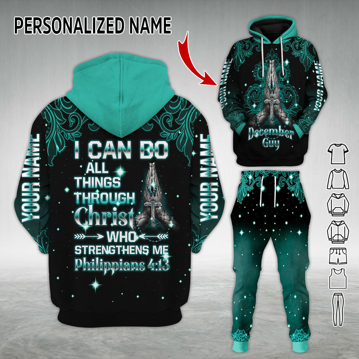 Personalized Tracksuit December Guy All Over Printed