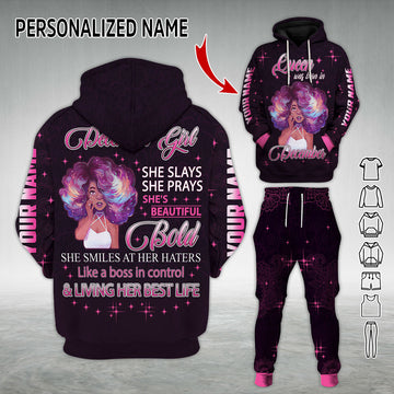 Personalized Tracksuit December Girl All Over Printed