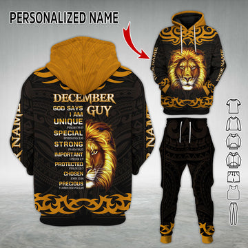 Personalized Tracksuit December King All Over Printed