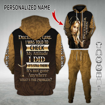 Personalized Tracksuit December Girl I All Over Printed