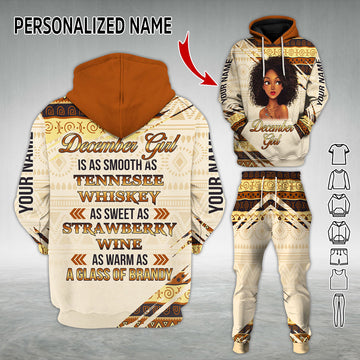 Personalized Tracksuit December Girl All Over Printed