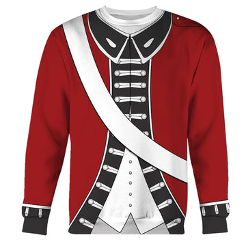 Loyalist Redcoat American Revolutionary War Fleece Long Sleeves
