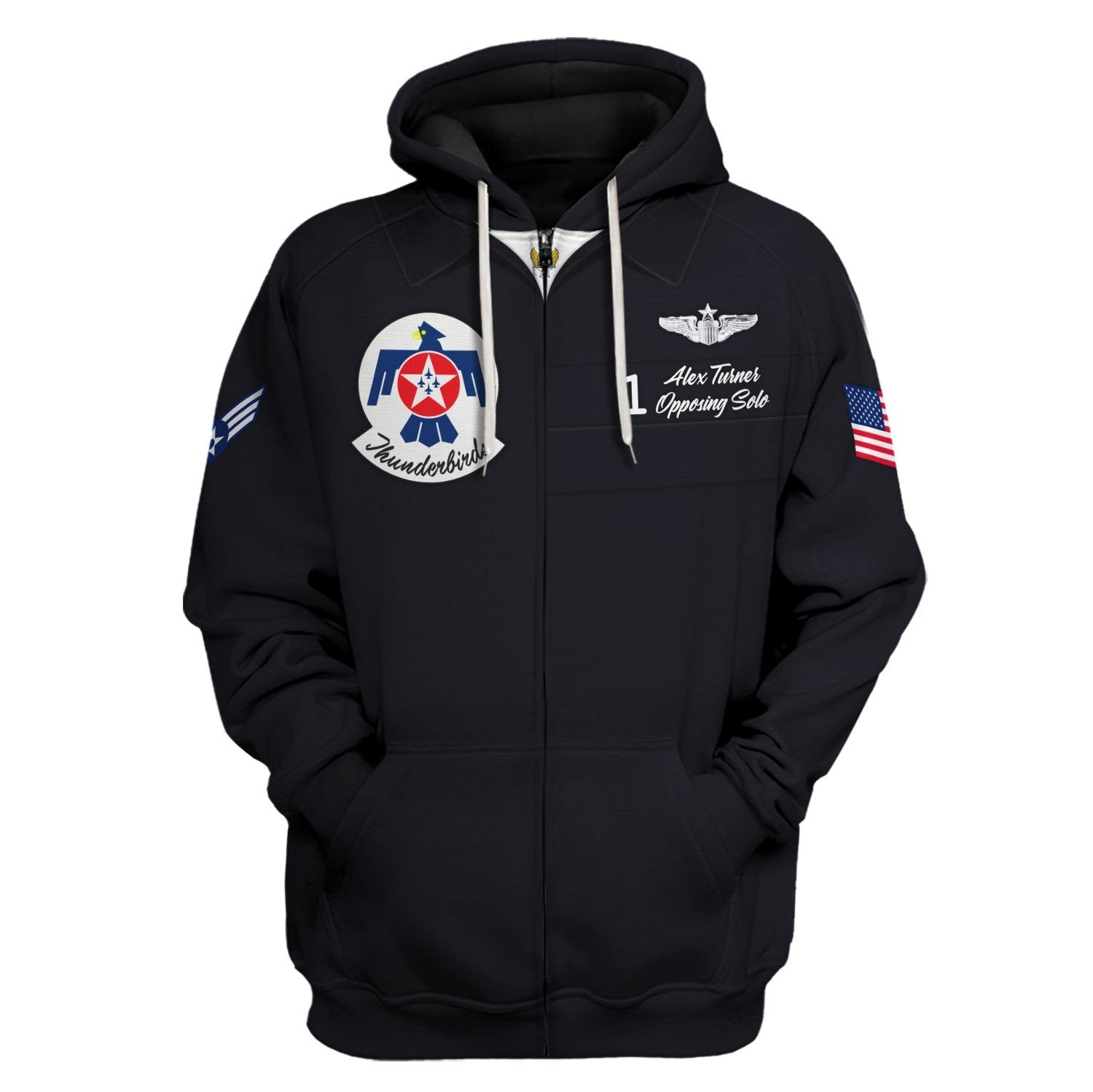 Custom Name- Number On Chest - United States Air Force Thunderbirds Uniform