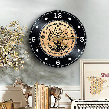 Deep Roots Are Not Reached By The Frost Wooden Clock