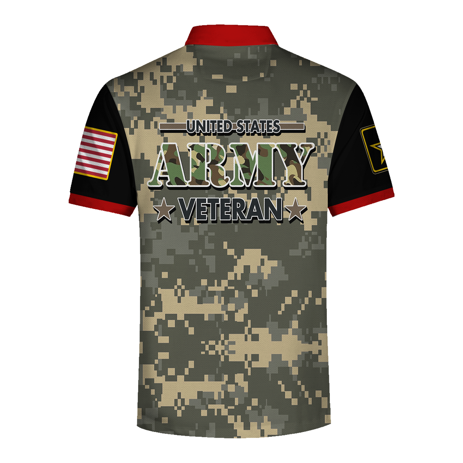 Customspig Polo Shirt 1St Army Veteran For Men United States Army Veteran 3D Apparel