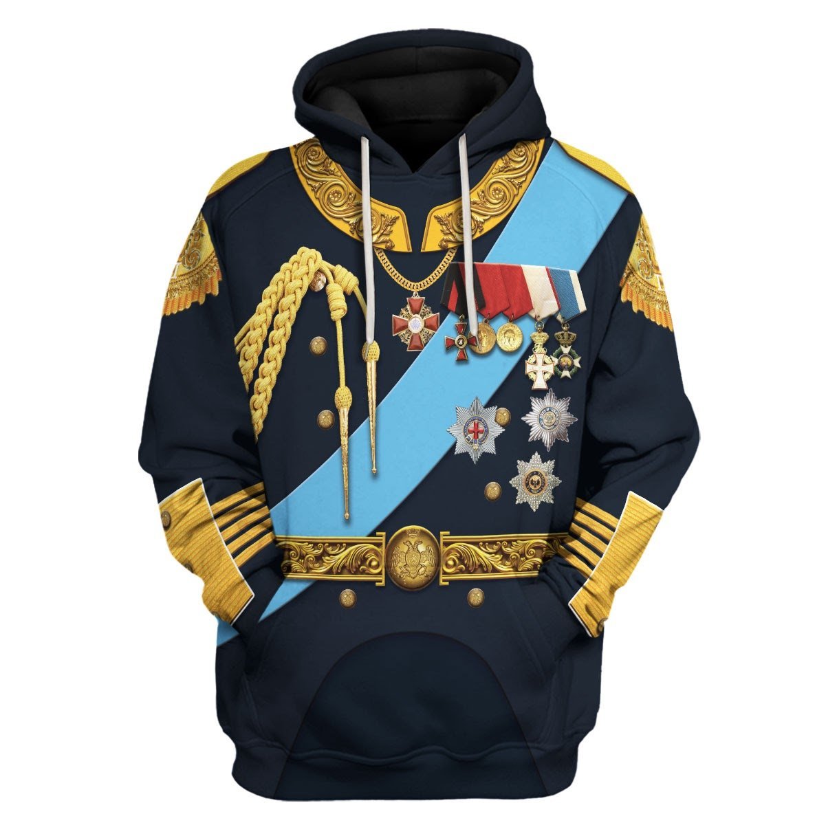 Nicholas Ii Of Russia Fleece Hoodie / S Qm573