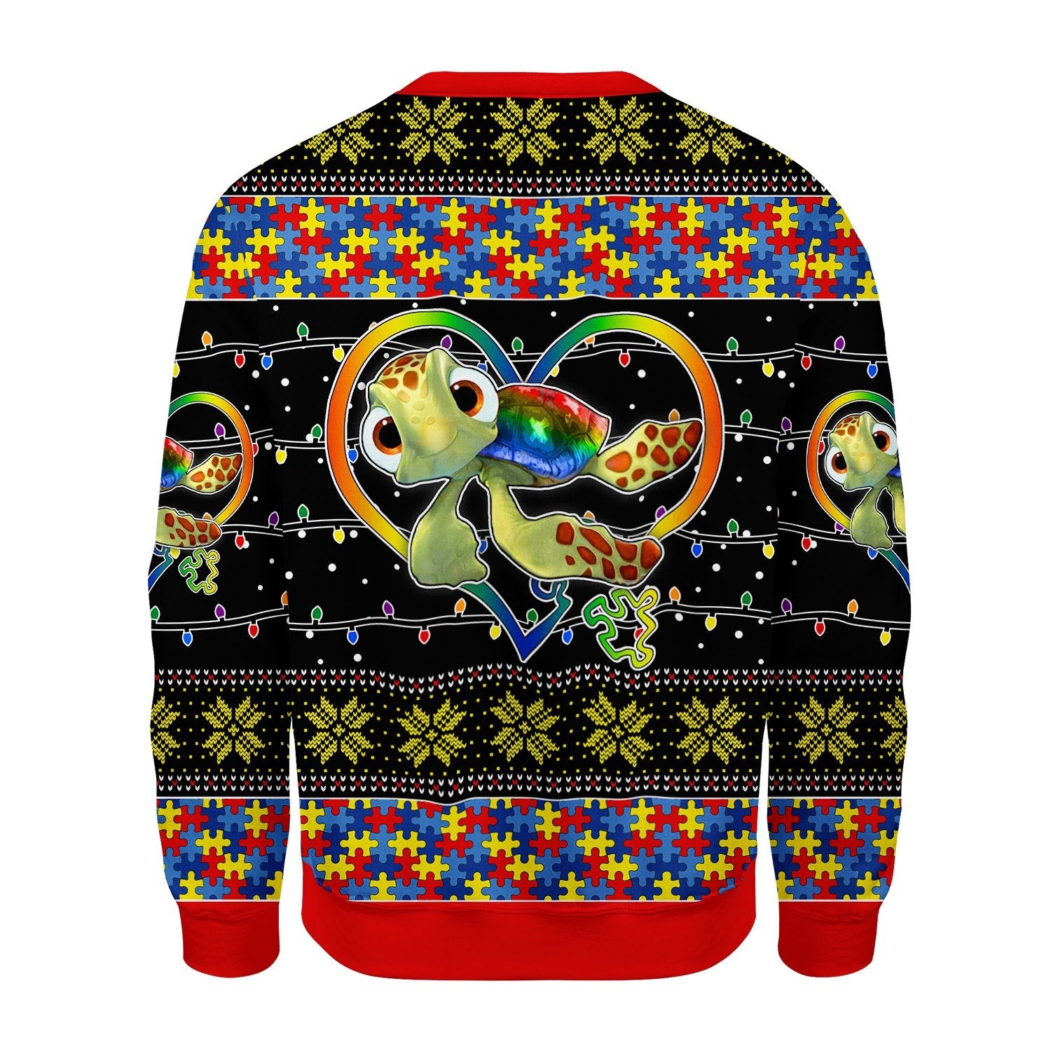 Customspig Christmas Sweater Autism Be You The World Will Aujust 3D Apparel