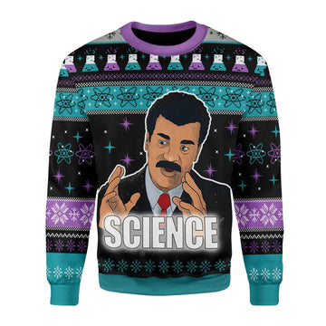 Gearhomies Christmas Unisex Sweater Science Is True Whether Or Not You Believe 3D Apparel