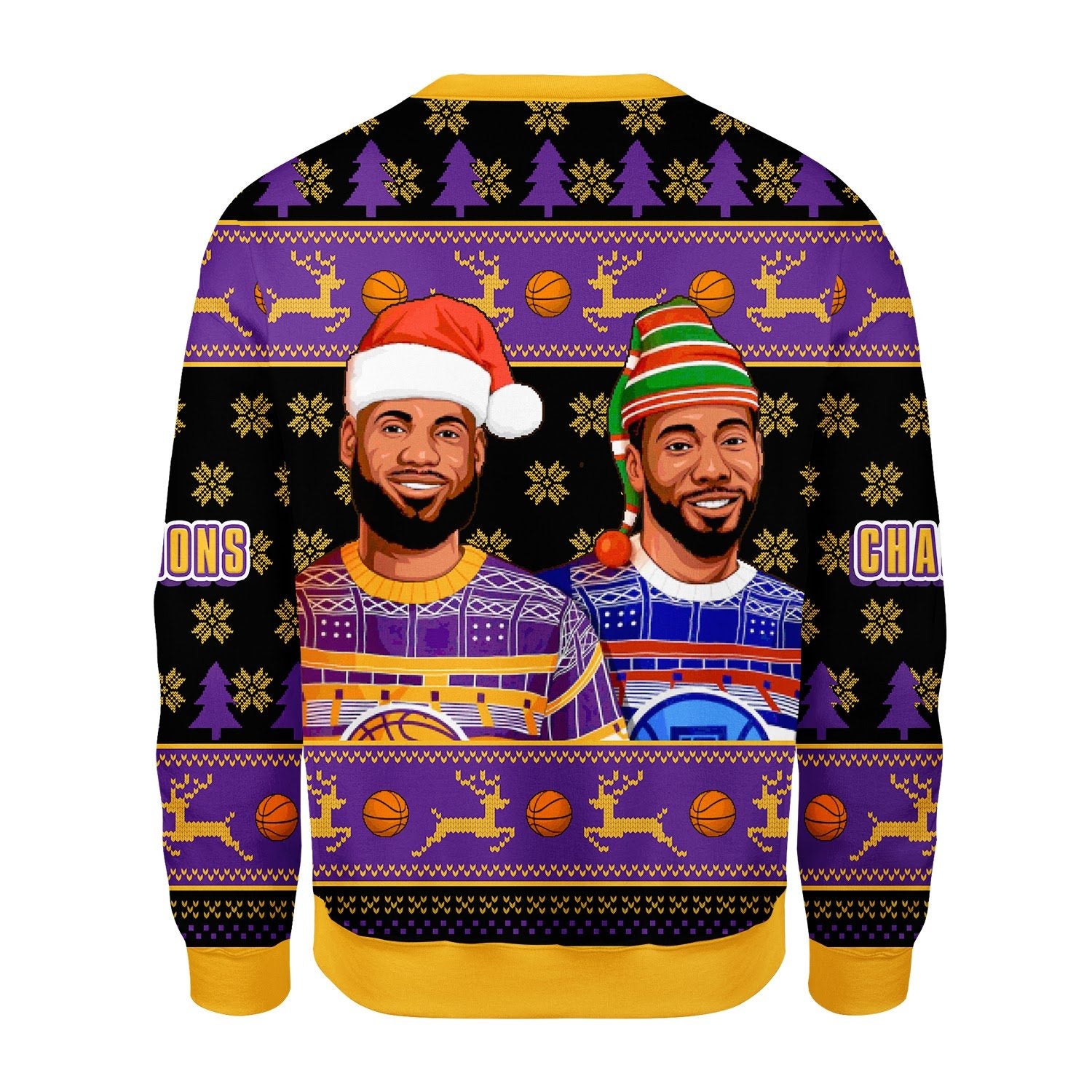 Customspig Christmas Sweater Basketball 3D Apparel