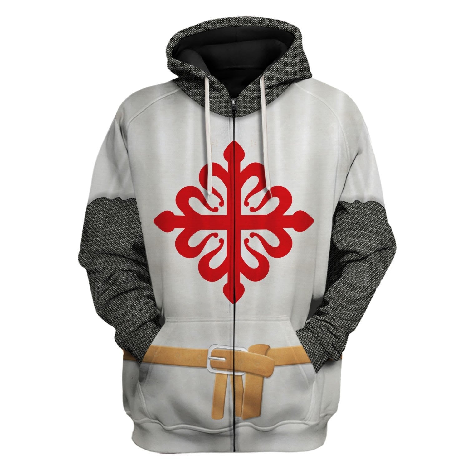 Knights With The Order Of Calatrava Fleece Zip Hoodie