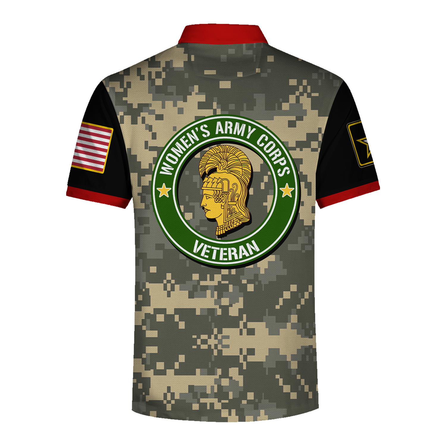 Customspig Polo Shirt US Army Womens Army Corps Veteran 3D Apparel