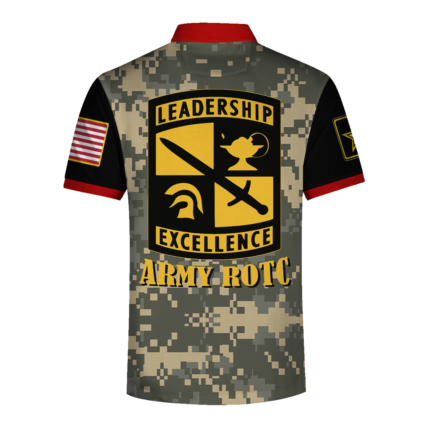 Customspig Polo Shirt US Army Leadership Excellence Army Rotc 3D Apparel