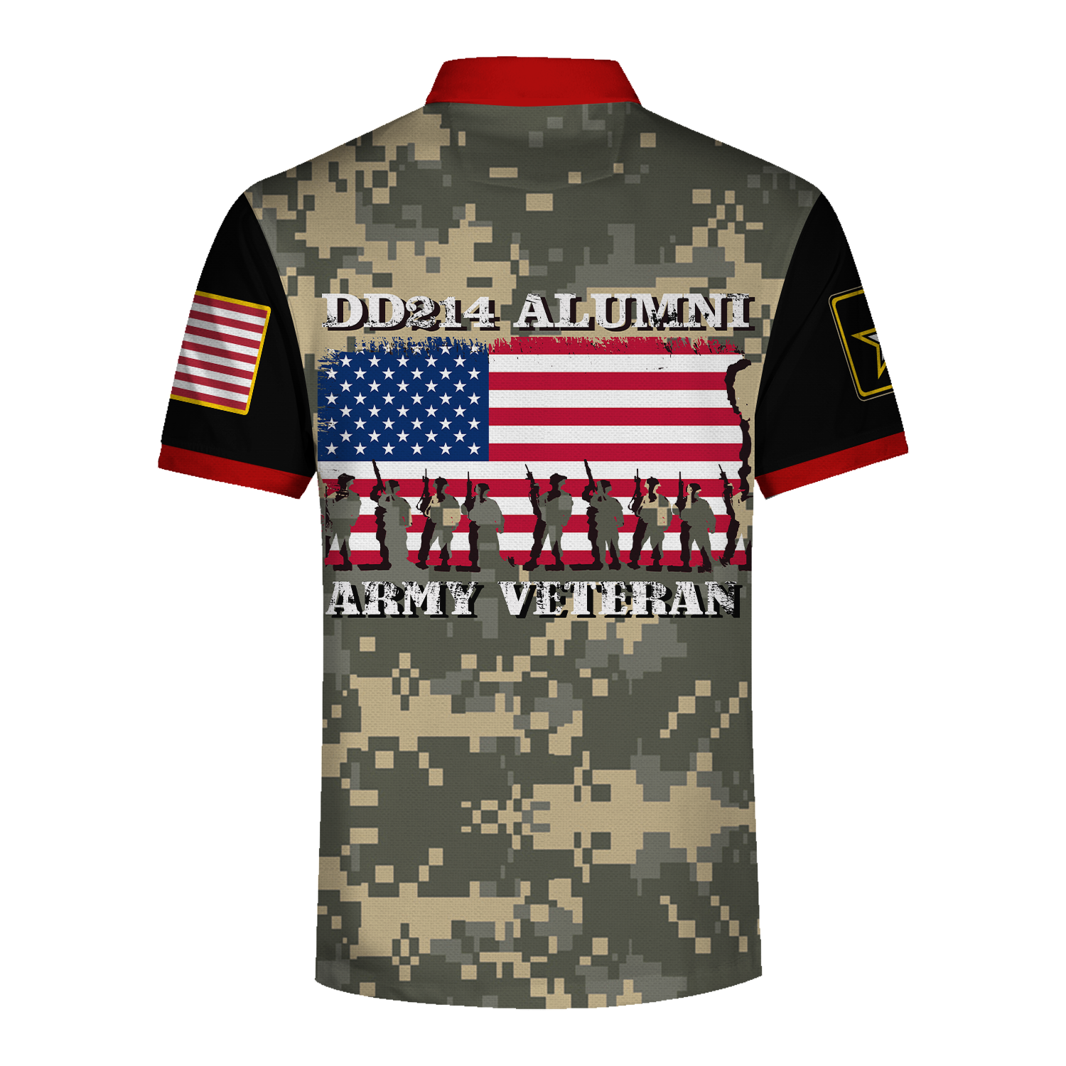 Customspig Polo Shirt US Army DD214 Alumni Army Veteran 3D Apparel