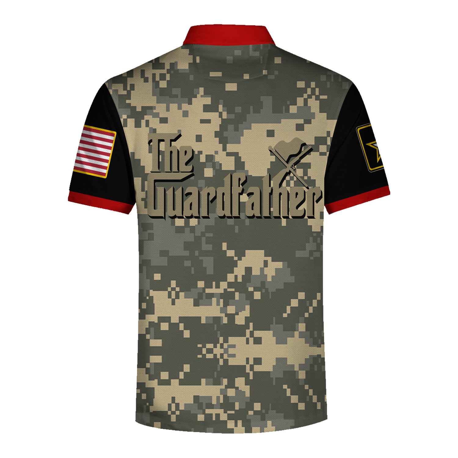 Customspig Polo Shirt US Army The Guardfather 3D Apparel