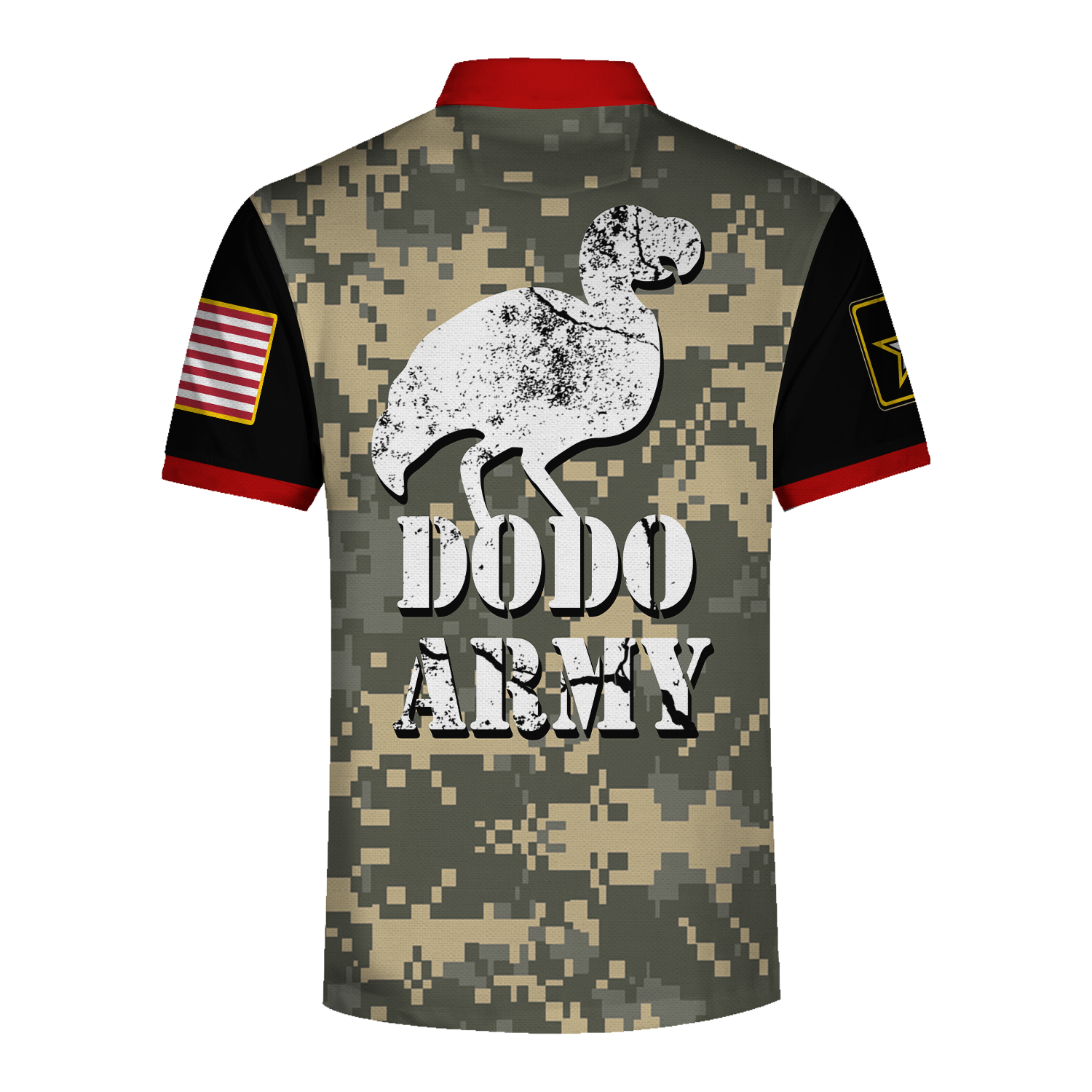 Customspig Polo Shirt US Army Dodo Army 3D Apparel