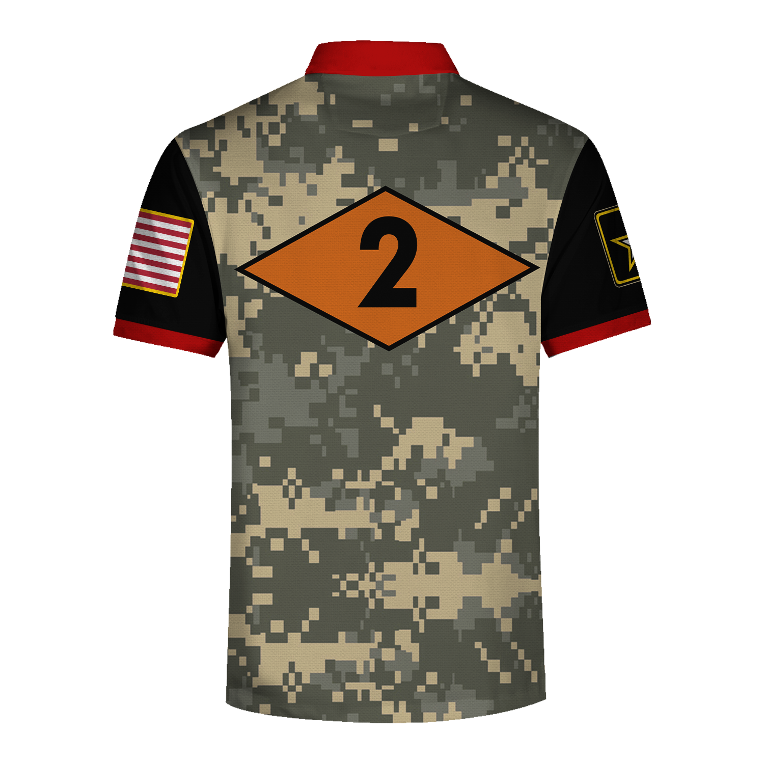 Customspig Polo Shirt Army Ranger Diamond 2nd Ranger Battalion 3D Apparel