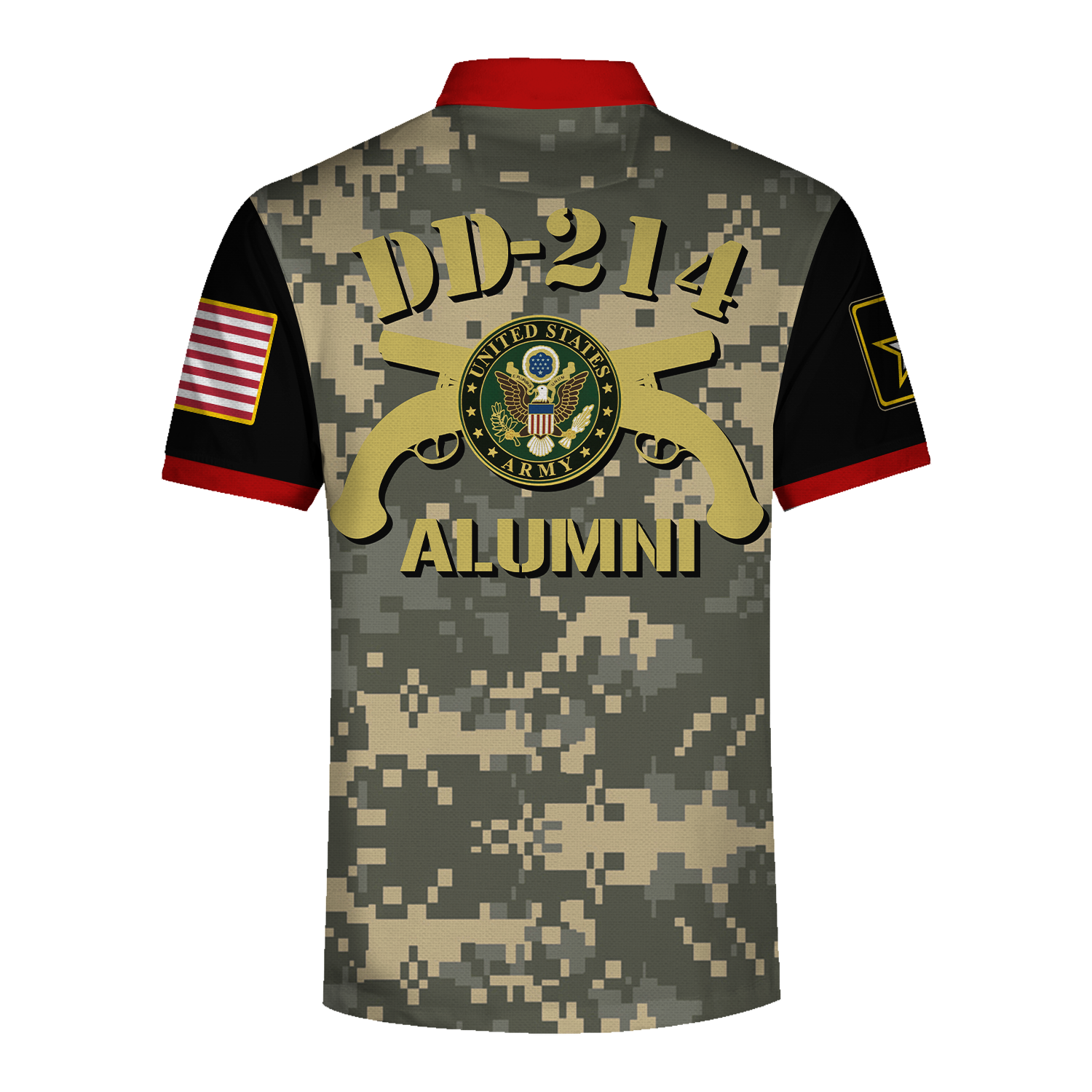 Customspig Polo Shirt US Army Sniper School U.S Army Veteran DD-214 Alumni 3D Apparel
