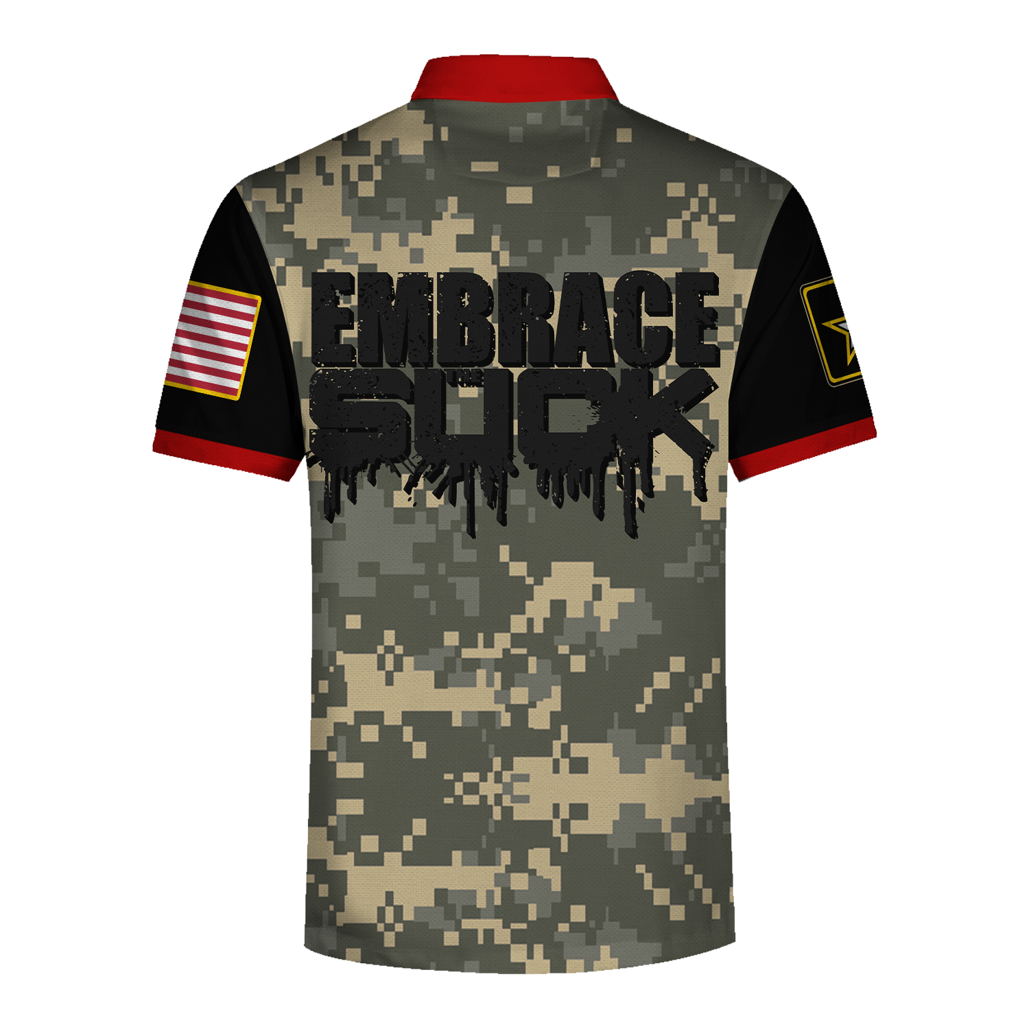 Customspig Polo Shirt US Army Embrace The Suck 3D Apparel