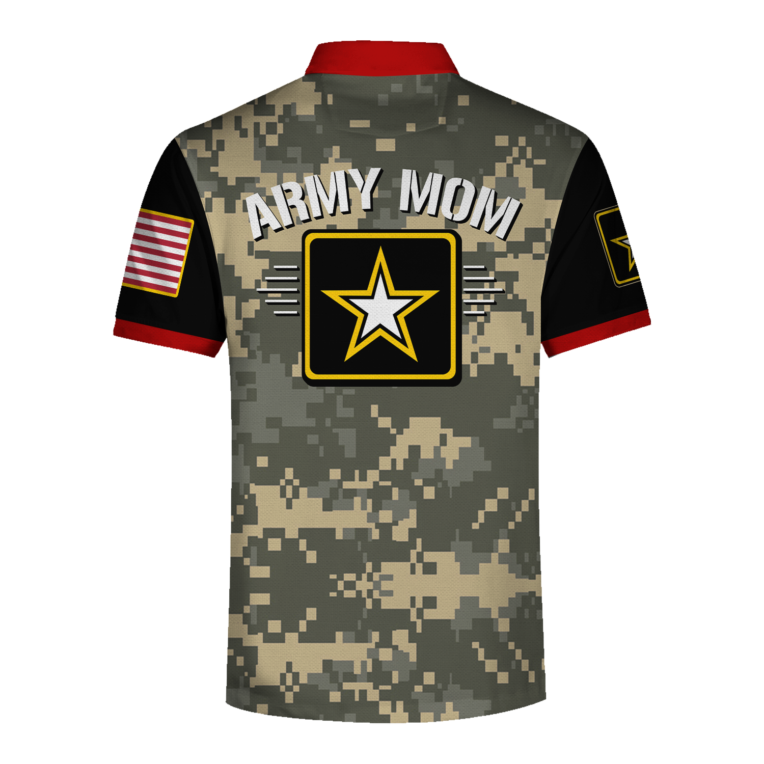 Customspig Polo Shirt US Army Army Mom 3D Apparel