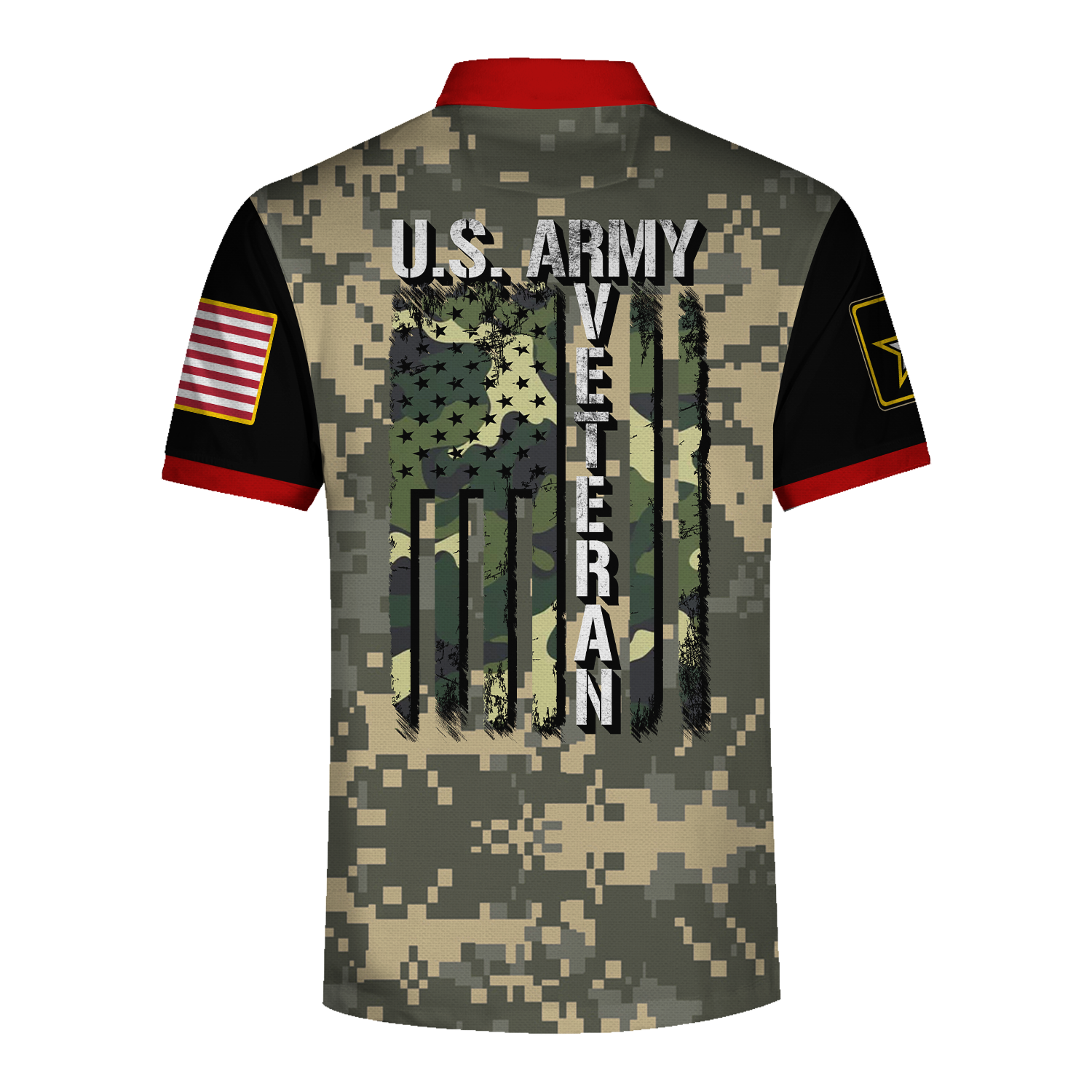 Customspig Polo Shirt US Army Vehicles U.S Army Veteran 3D Apparel