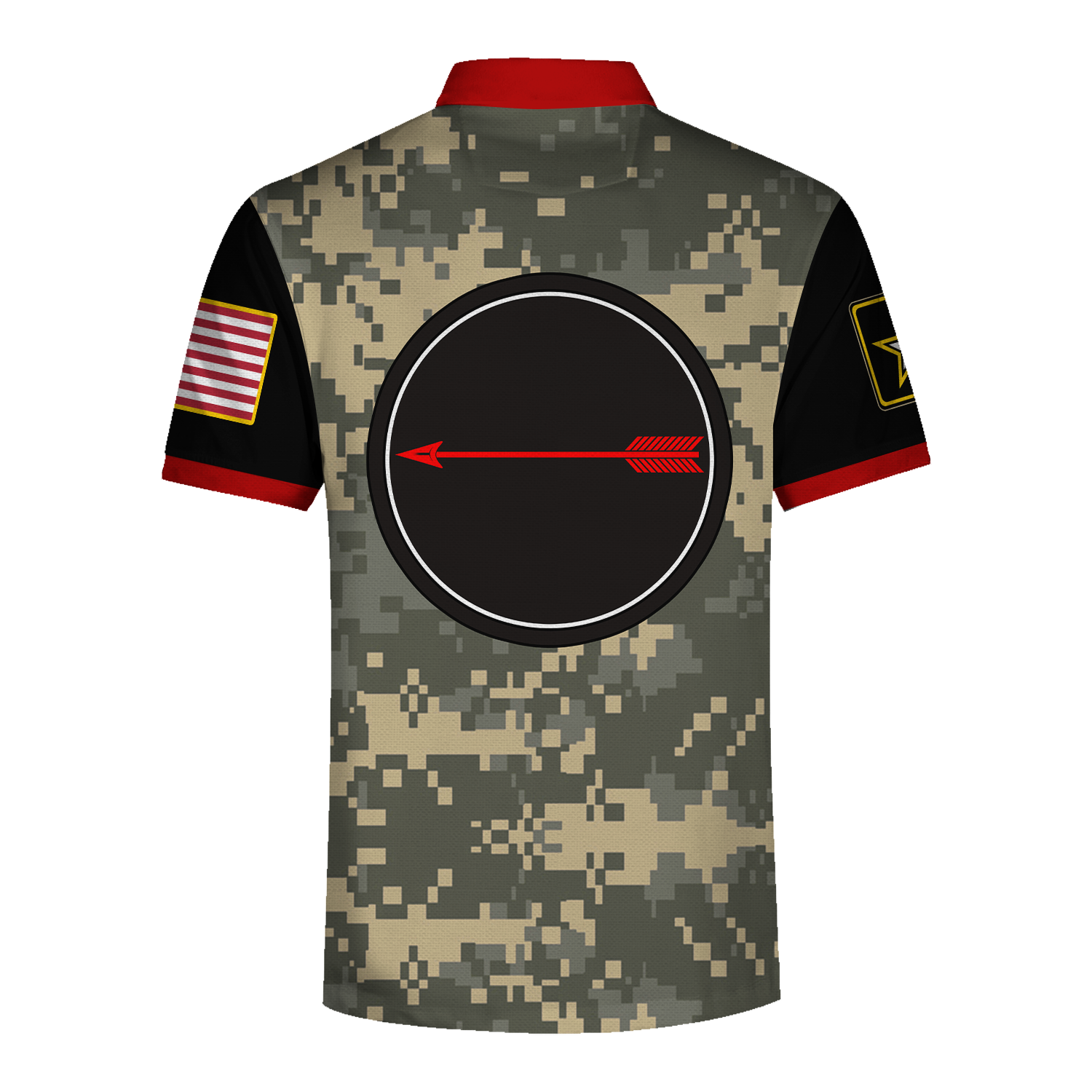 Customspig Polo Shirt US Navy Army Asymmetric Warfare Group 3D Apparel