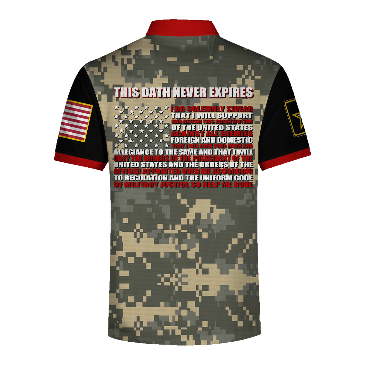 Customspig Polo Shirt US Army This Dath Never Expires 3D Apparel