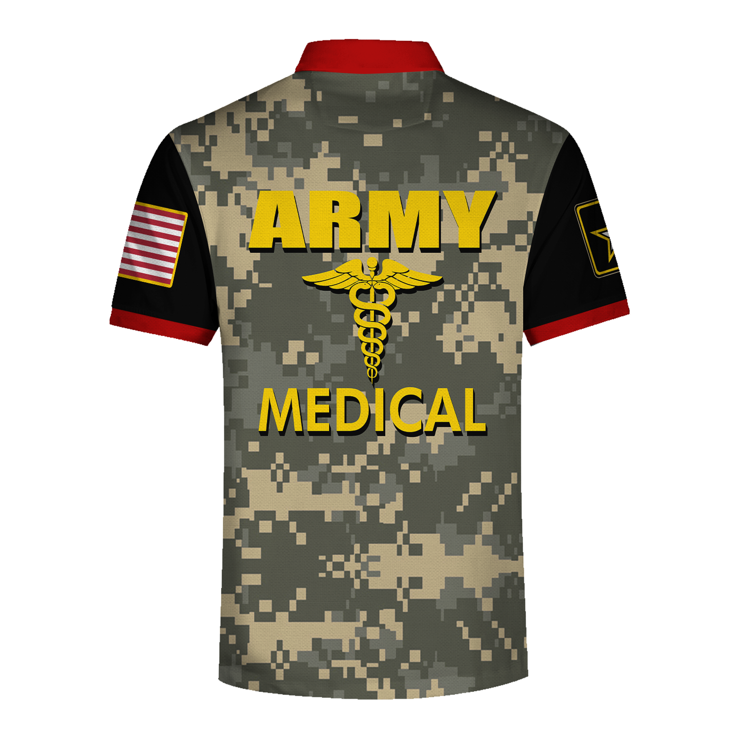 Customspig Polo Shirt US Navy Master At Arms Army Medic Soldier Military 3D Apparel