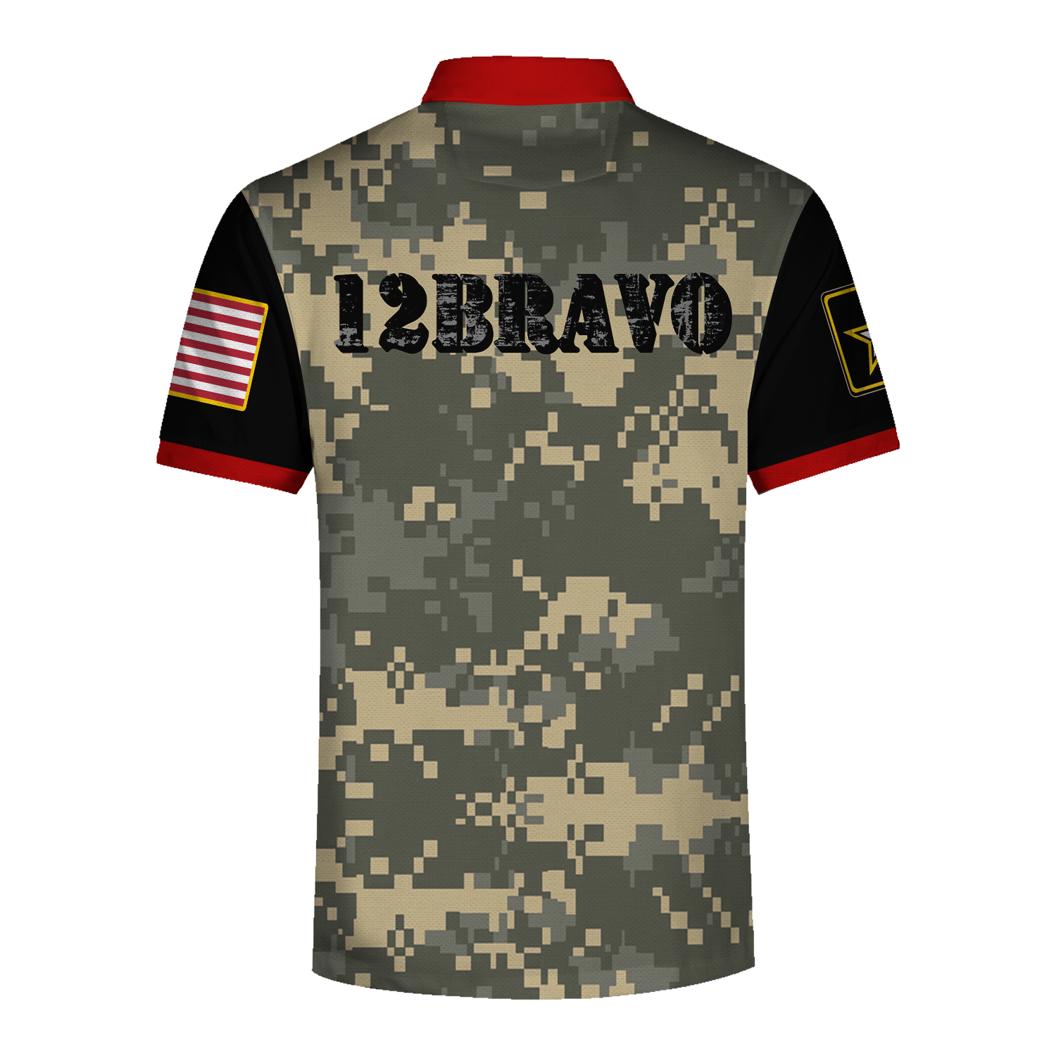 Customspig Polo Shirt US Army Utah Army National Guard Us Army 12 Bravo Combat Engineer 12B 20485 3D Apparel