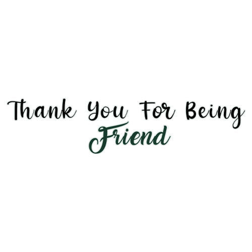 Customized Canvas Poster Wall Art Thank You For Being Friends