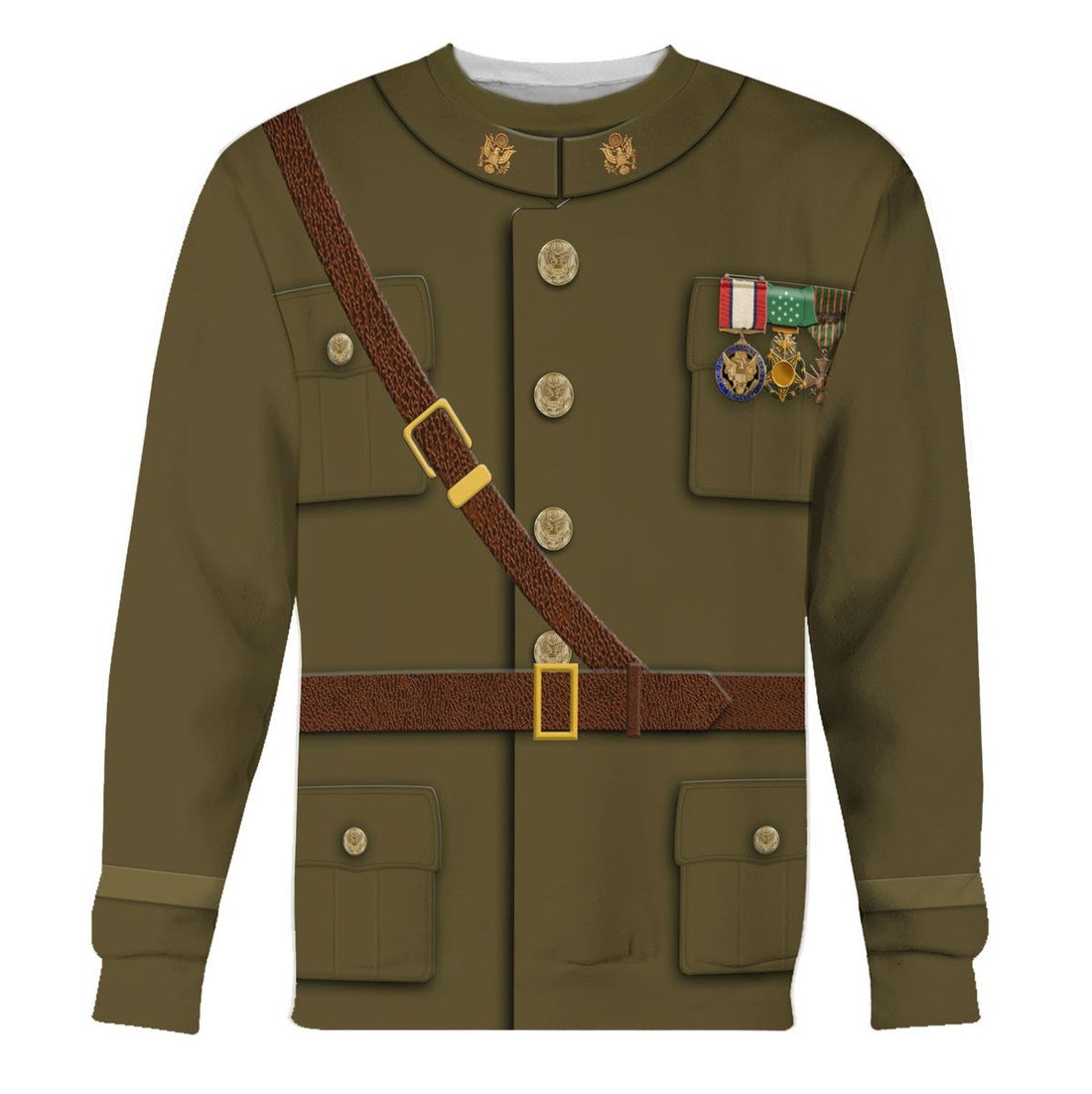 John J. Black Jack Pershing Fleece Hoodie / S Qm775