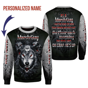 CustomsPig Personalized Tops March Guy All Over Printed
