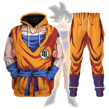 CustomsPig Son-Goku Costume Hoodie Sweatshirt T-Shirt Tracksuit