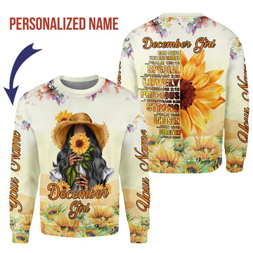 Customspig Personalized Tops December Girl All Over Printed