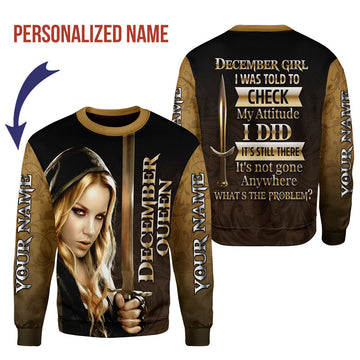 CustomsPig Personalized  Tops  I'm A December Girl All Over Printed