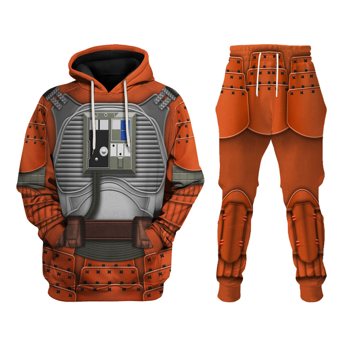 CustomsPig Rebel Pilot Samurai Costumes Hoodie Sweatshirt T-Shirt Tracksuit
